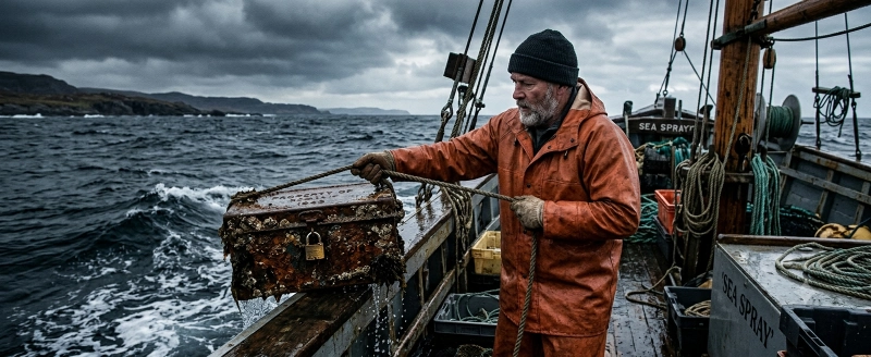 A Fisherman Pulled a Locked Metal Box From the Ocean—What Was Inside Sent Him Straight to the Police