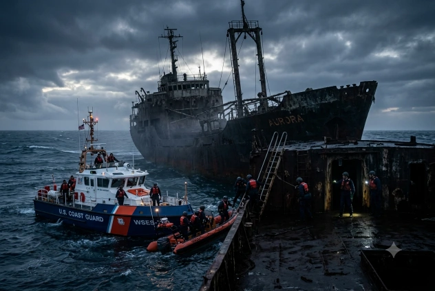 A Ghost Ship Appeared in the Middle of the Ocean—When the Coast Guard Boarded It, They Found Something Nobody Could Explain