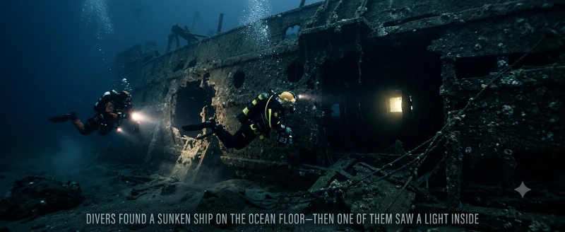 Divers Found a Sunken Ship on the Ocean Floor—Then One of Them Saw a Light Inside