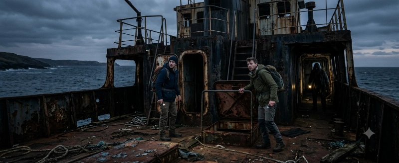 Two Men Climbed Aboard an Abandoned Ship—Minutes Later, They Realized They Weren’t Alone
